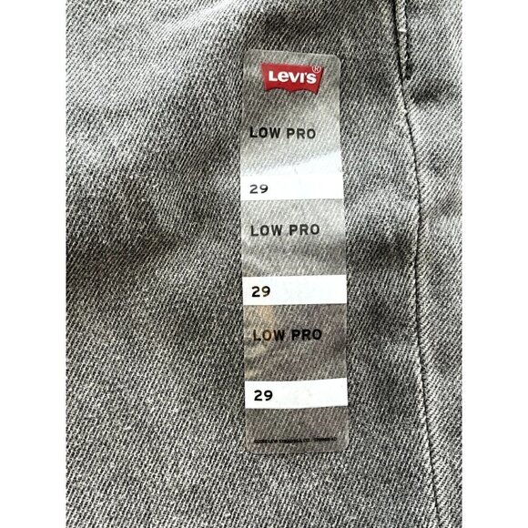 Levi's Low Pro Straight Gray / Faded Black Denim Jeans, Size 29 NWT - Picture 10 of 11